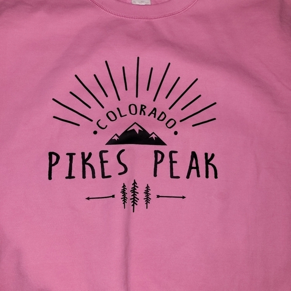 Pikes Peak Pull Over Sweathshirt.‎ Womens Pink 3xl - Picture 7 of 7
